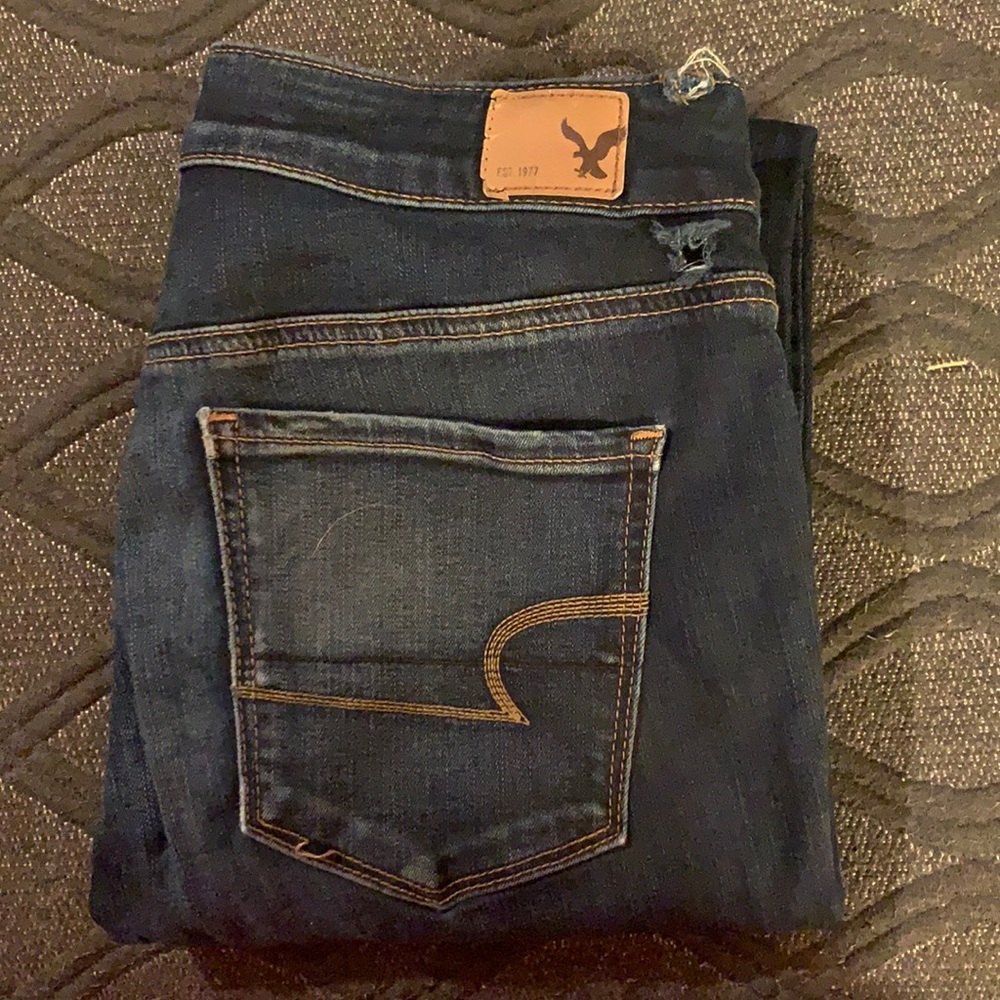 American Eagle Hi-Rise Jeggings, size 4 long.